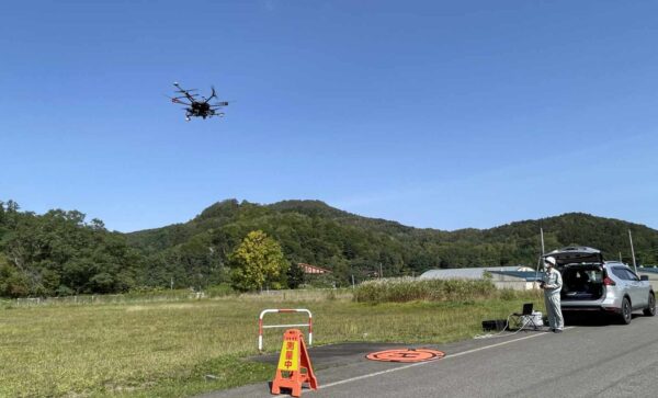 UAV搭載型レーザによる三次元測量